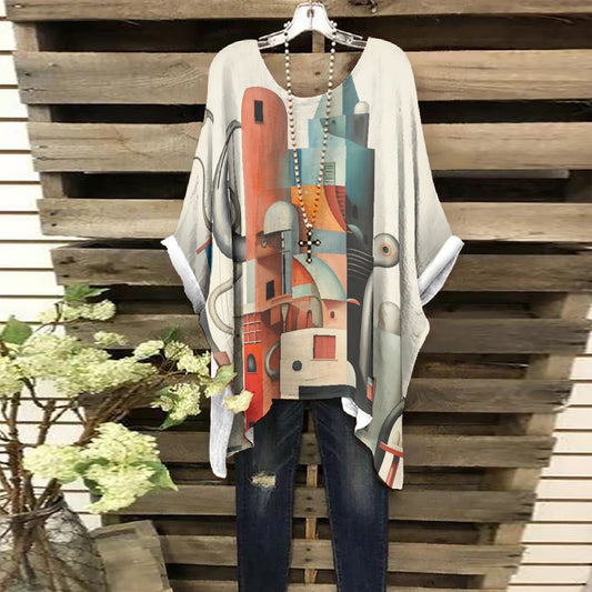 All-Over Print Women's Bat Sleeve Shirt