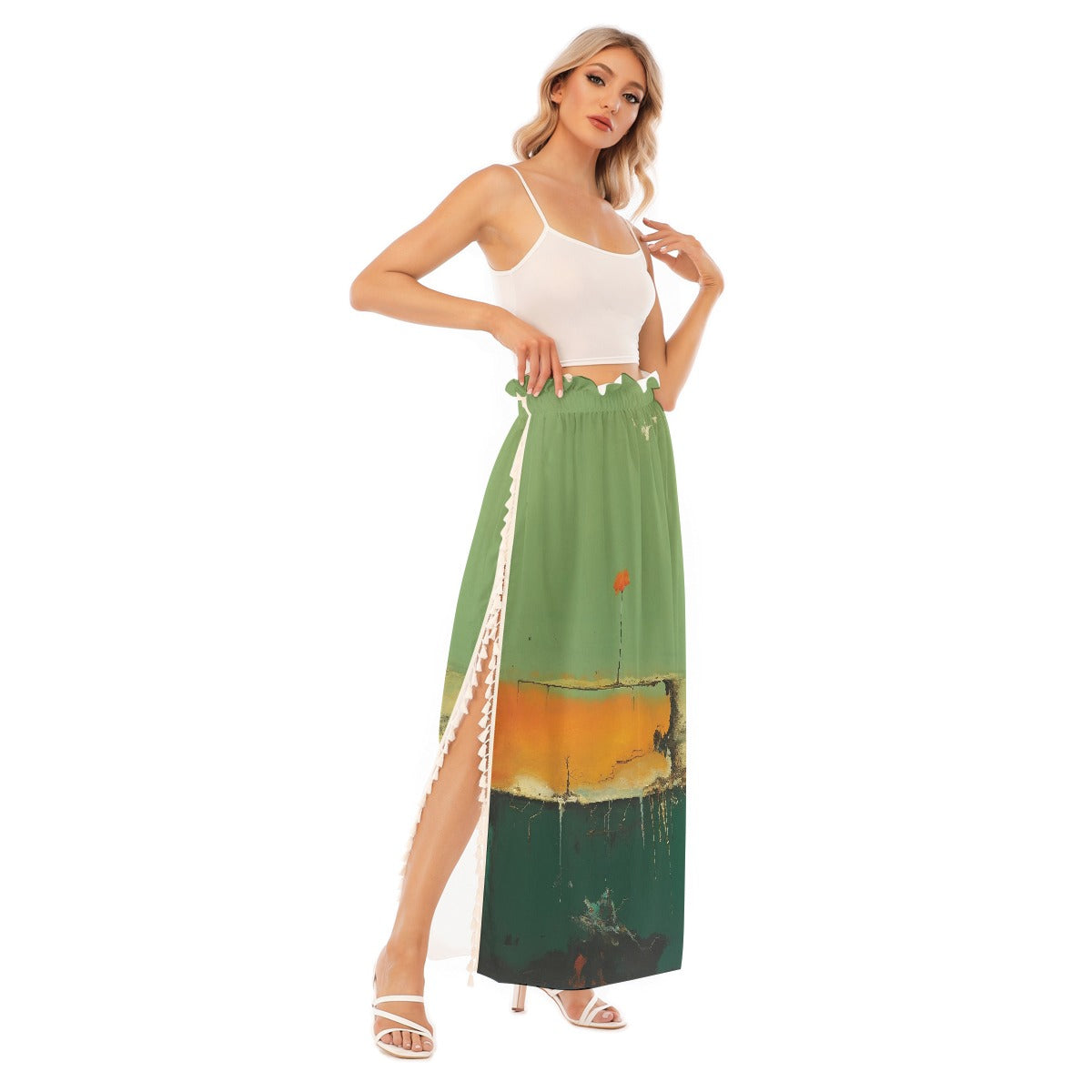 All-Over Print Women's Side Split Skirt