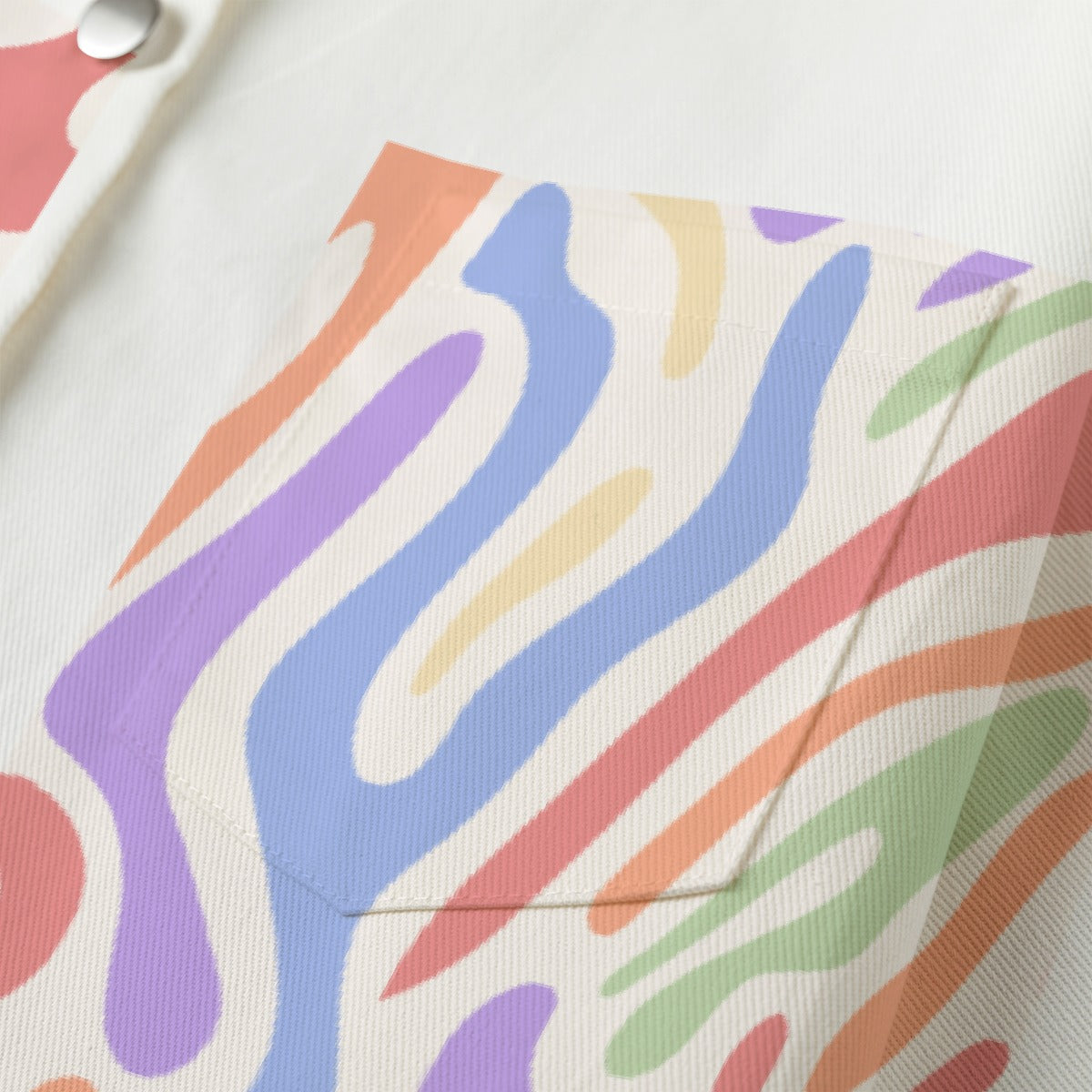 All-Over Print Women's Cropped Jacket | 245GSM Cotton