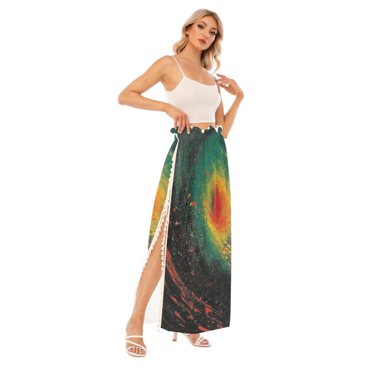 All-Over Print Women's Side Split Skirt