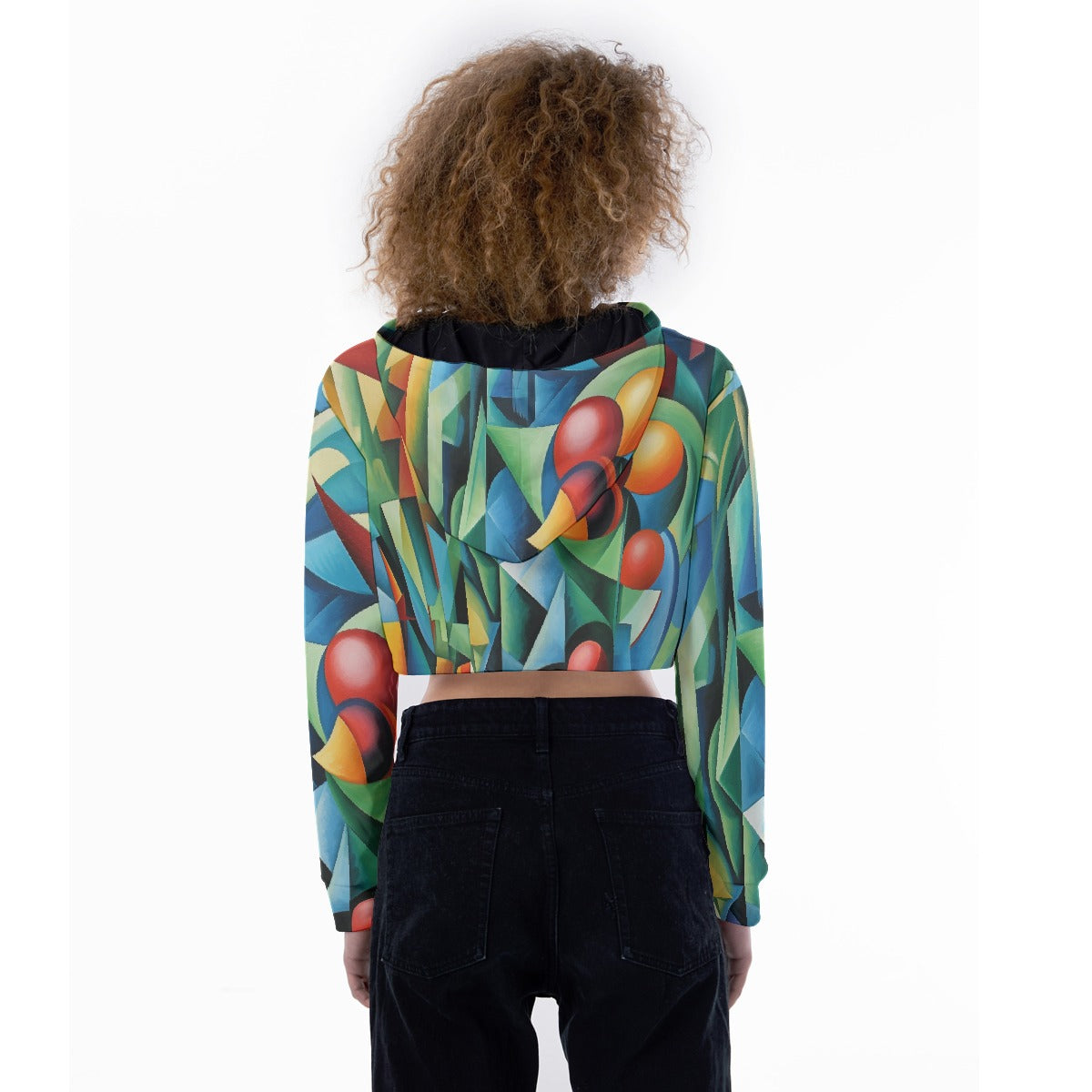 All-Over Print Women's Crop Top Hoodie