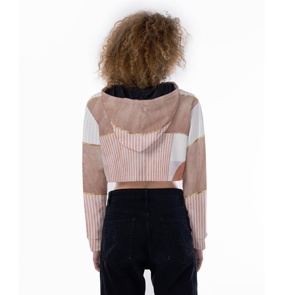 All-Over Print Women's Crop Top Hoodie