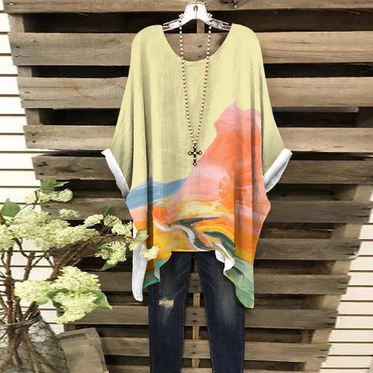 All-Over Print Women's Bat Sleeve Shirt