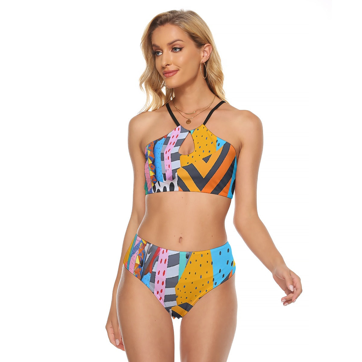 All-Over Print Women's Cami Keyhole One-piece Swimsuit
