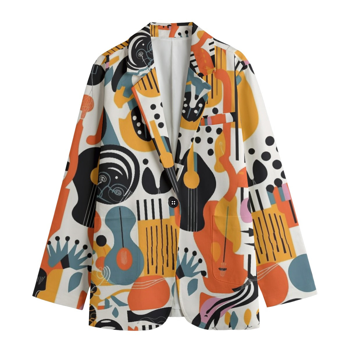 All-Over Print Women's Leisure Blazer