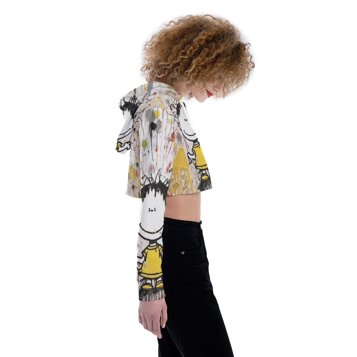 All-Over Print Women's Crop Top Hoodie
