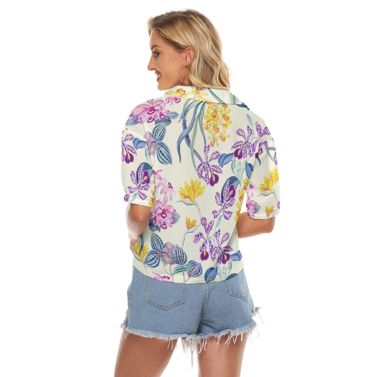 All-Over Print Women's V-neck Shirts