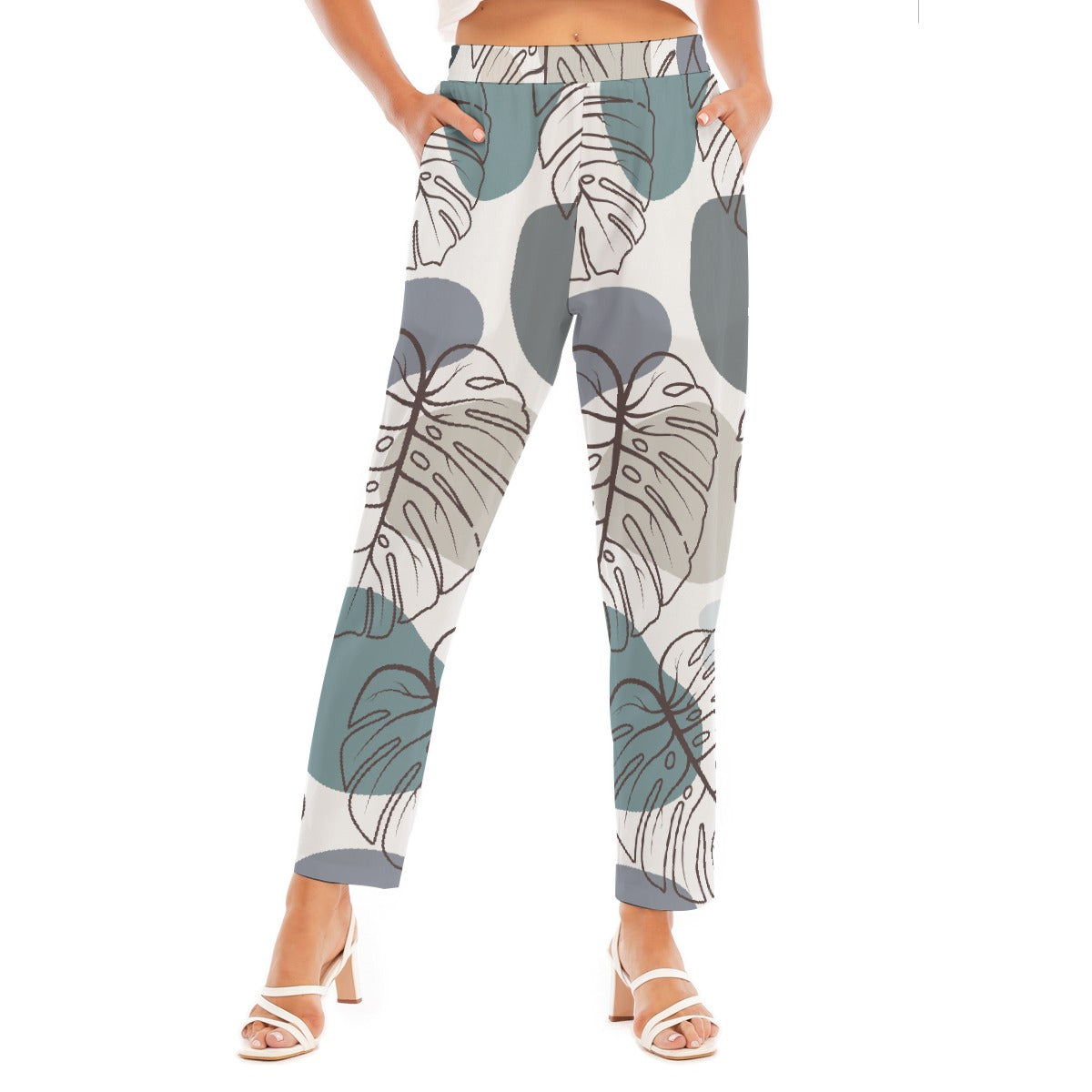 All-Over Print Women's Loose Straight-leg Pants