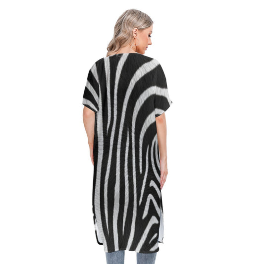 All-Over Print Women's Short Sleeve Cardigan