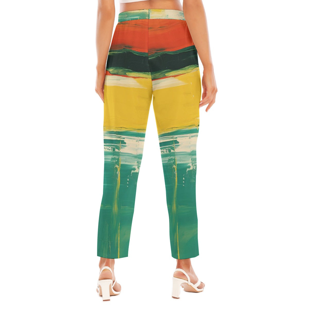 All-Over Print Women's Loose Straight-leg Pants