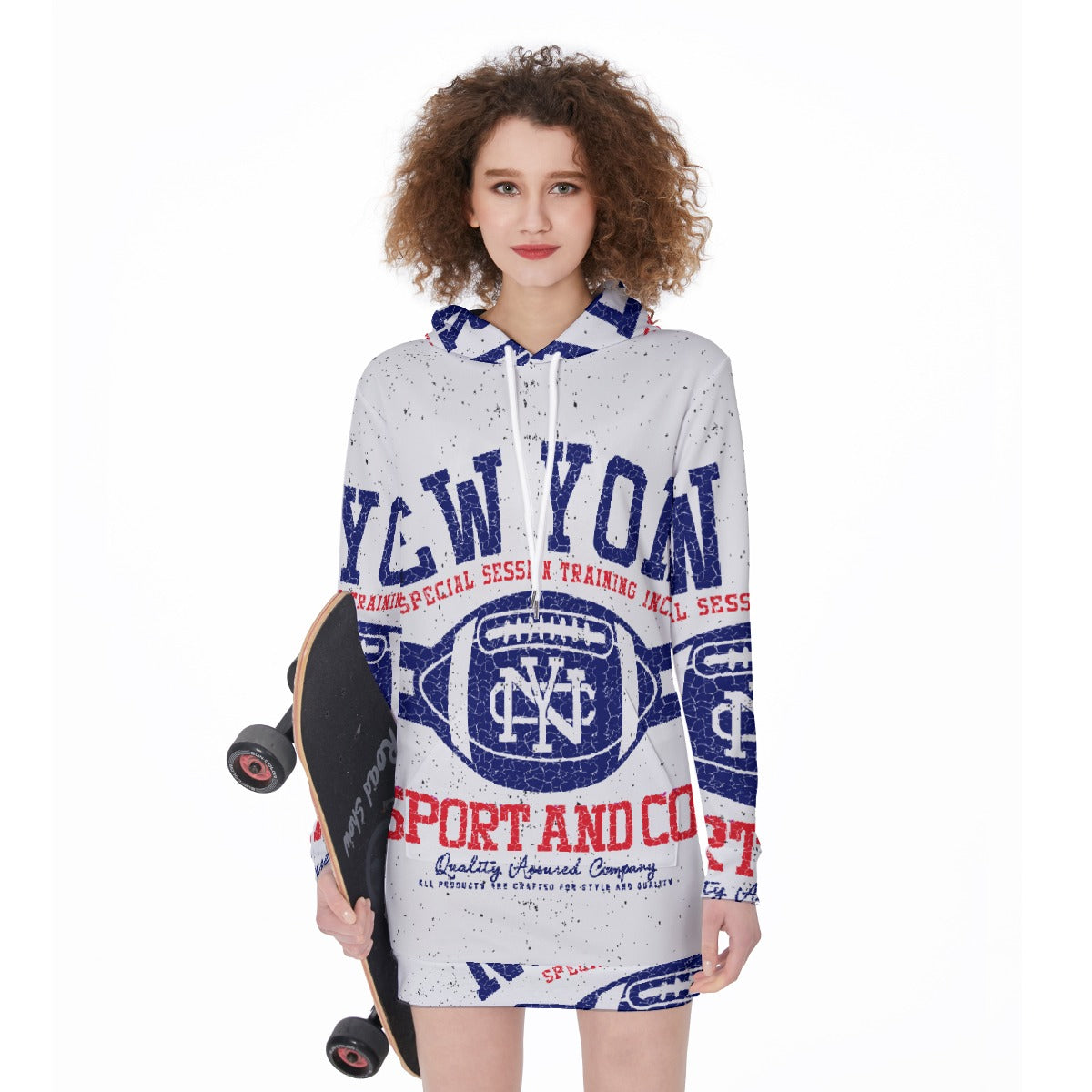 All-Over Print Women's Long Hoodie