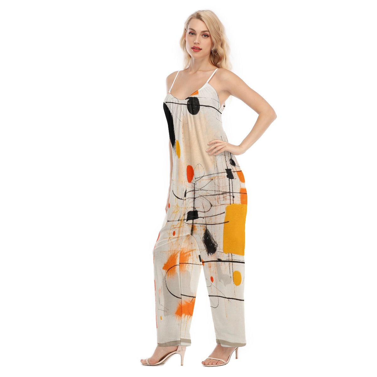 All-Over Print Women's Loose Cami Jumpsuit