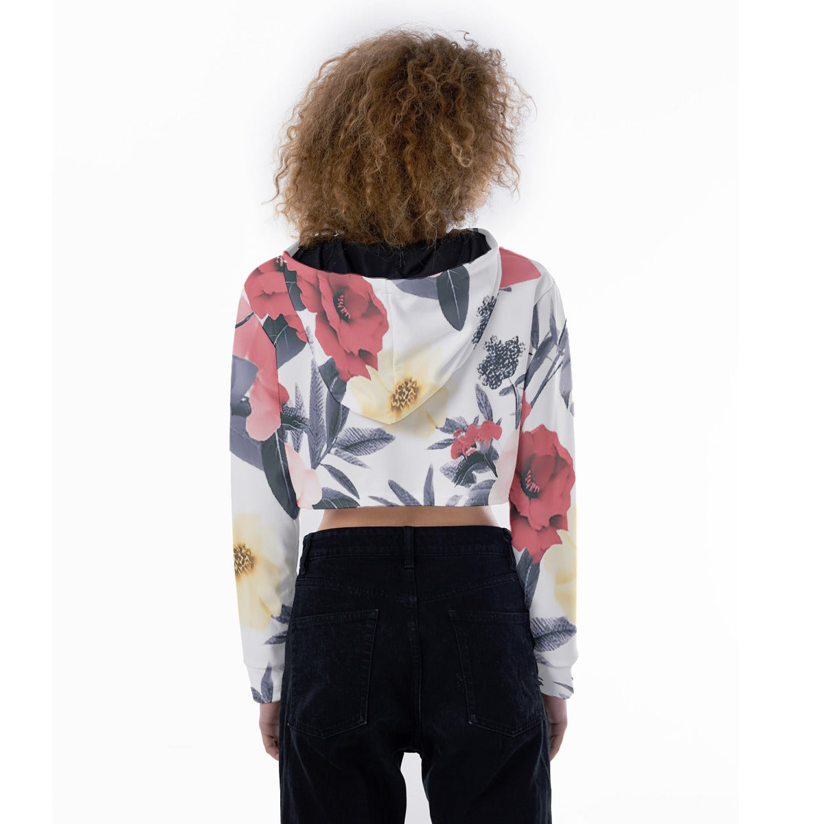 All-Over Print Women's Crop Top Hoodie