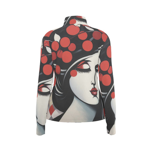 All-Over Print Women's Long Sleeve Thumbhole Jacket