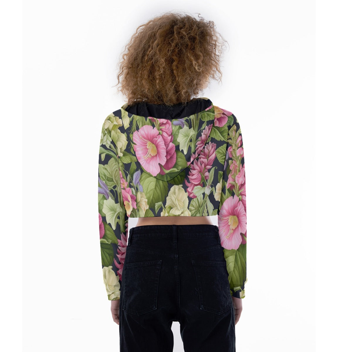 All-Over Print Women's Crop Top Hoodie