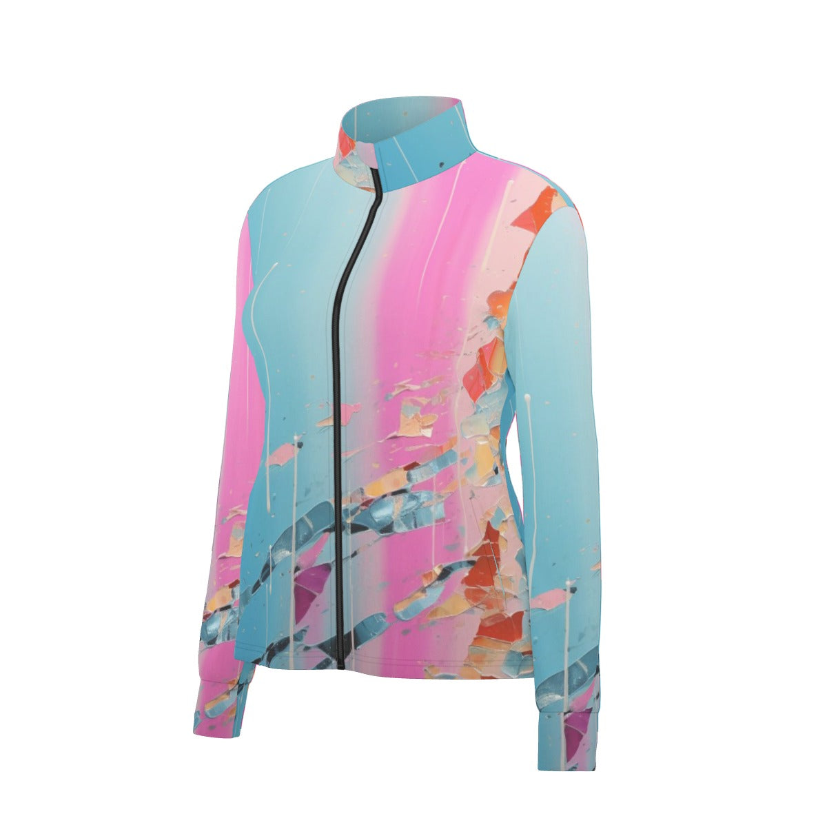 All-Over Print Women's Long Sleeve Thumbhole Jacket