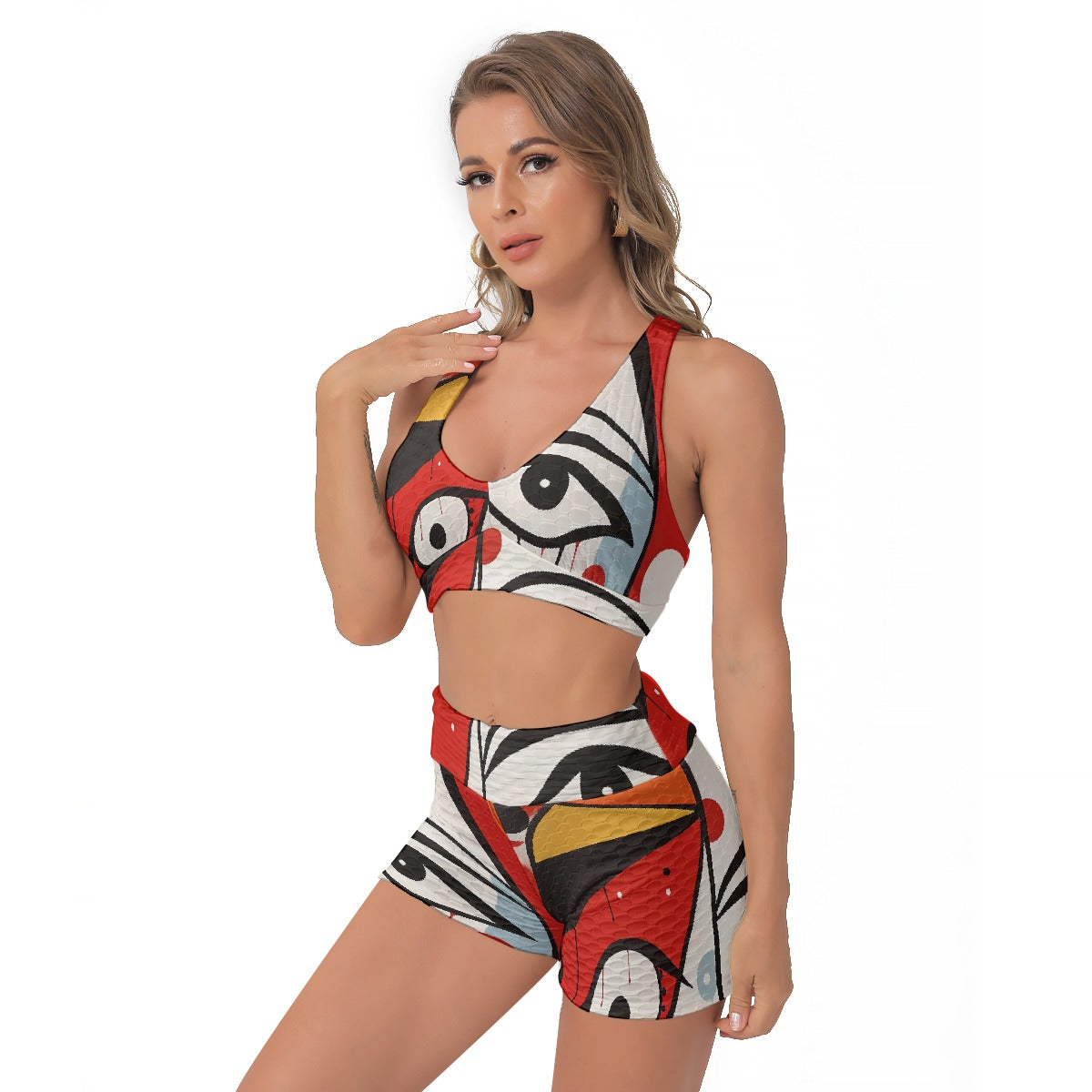 All-Over Print Women's Sports Bra Suit