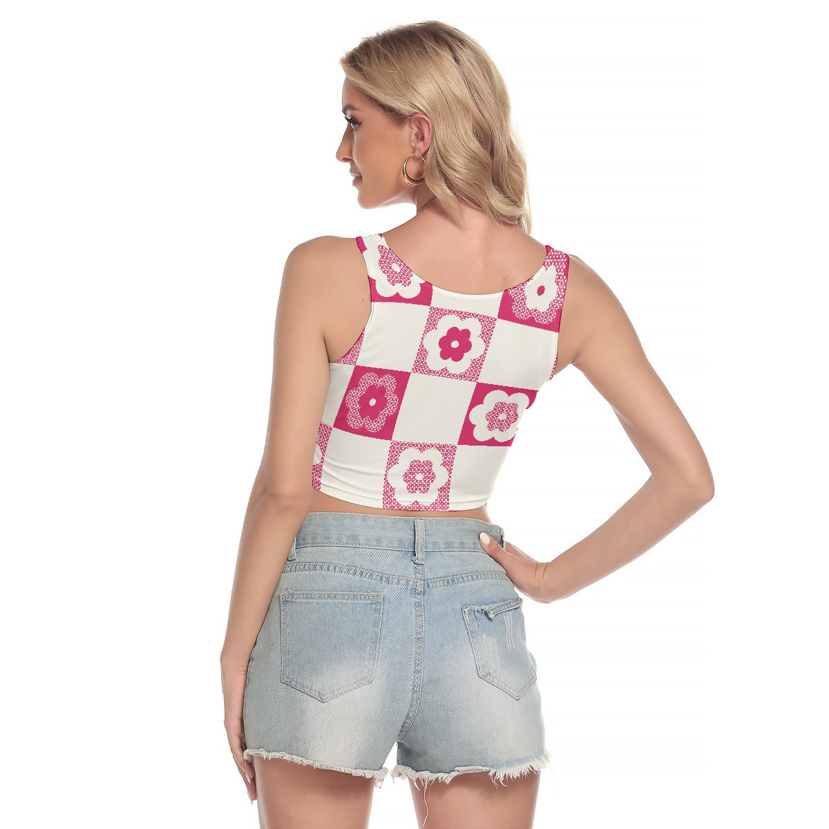 All-Over Print Women's Sport Crop Tank Top