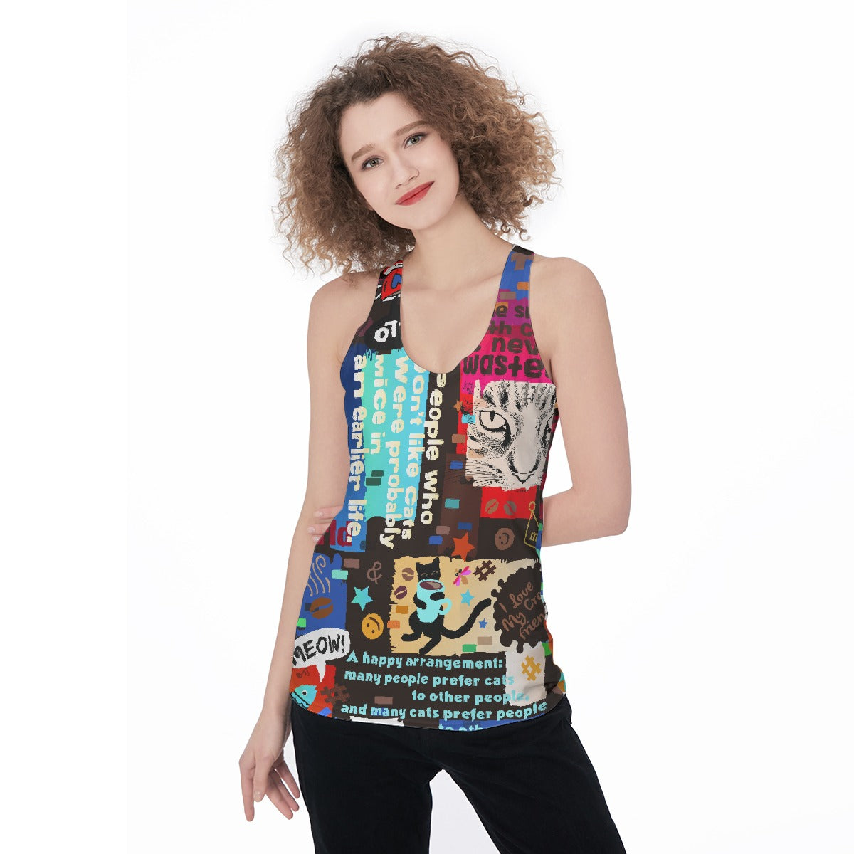 All-Over Print Women's Racerback Tank Top