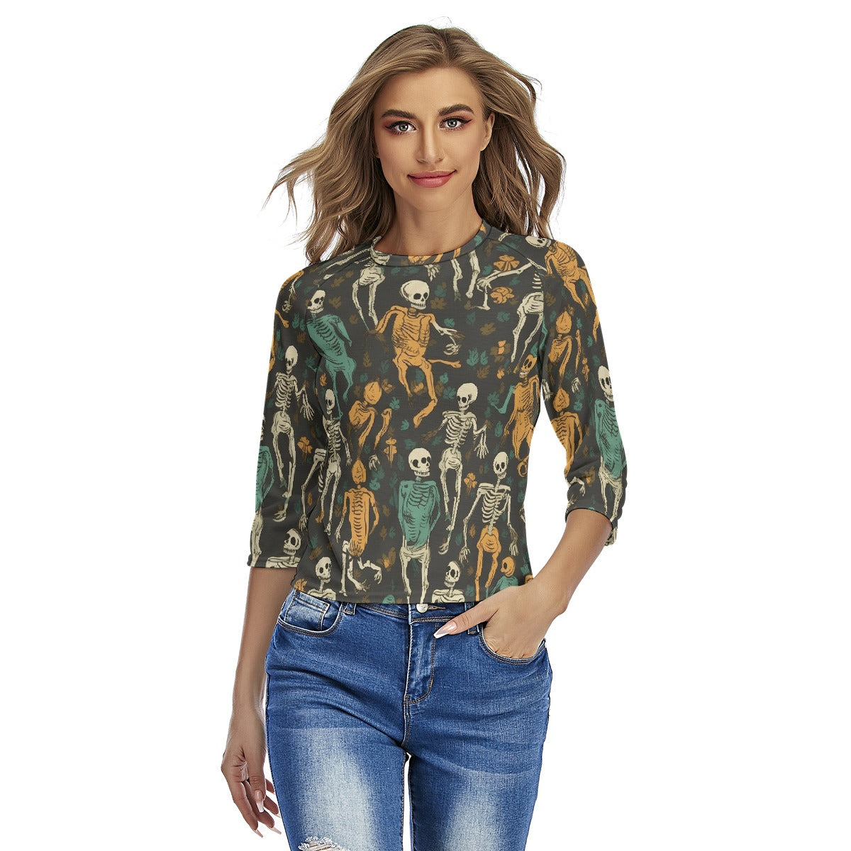 All-Over Print Women's Raglan Sleeves T-shirts