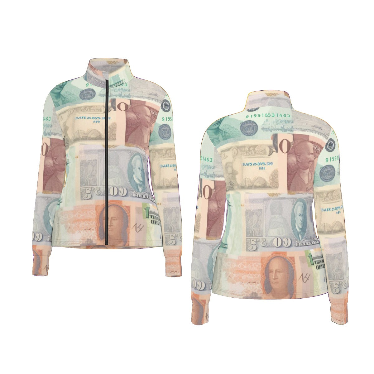 All-Over Print Women's Long Sleeve Thumbhole Jacket