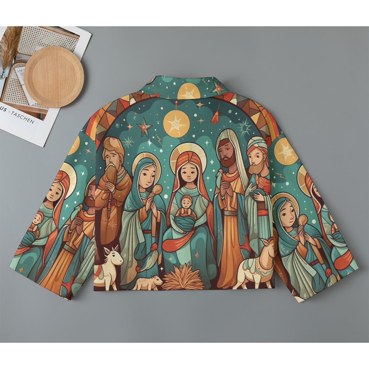 All-Over Print Women's Cropped Jacket | 245GSM Cotton