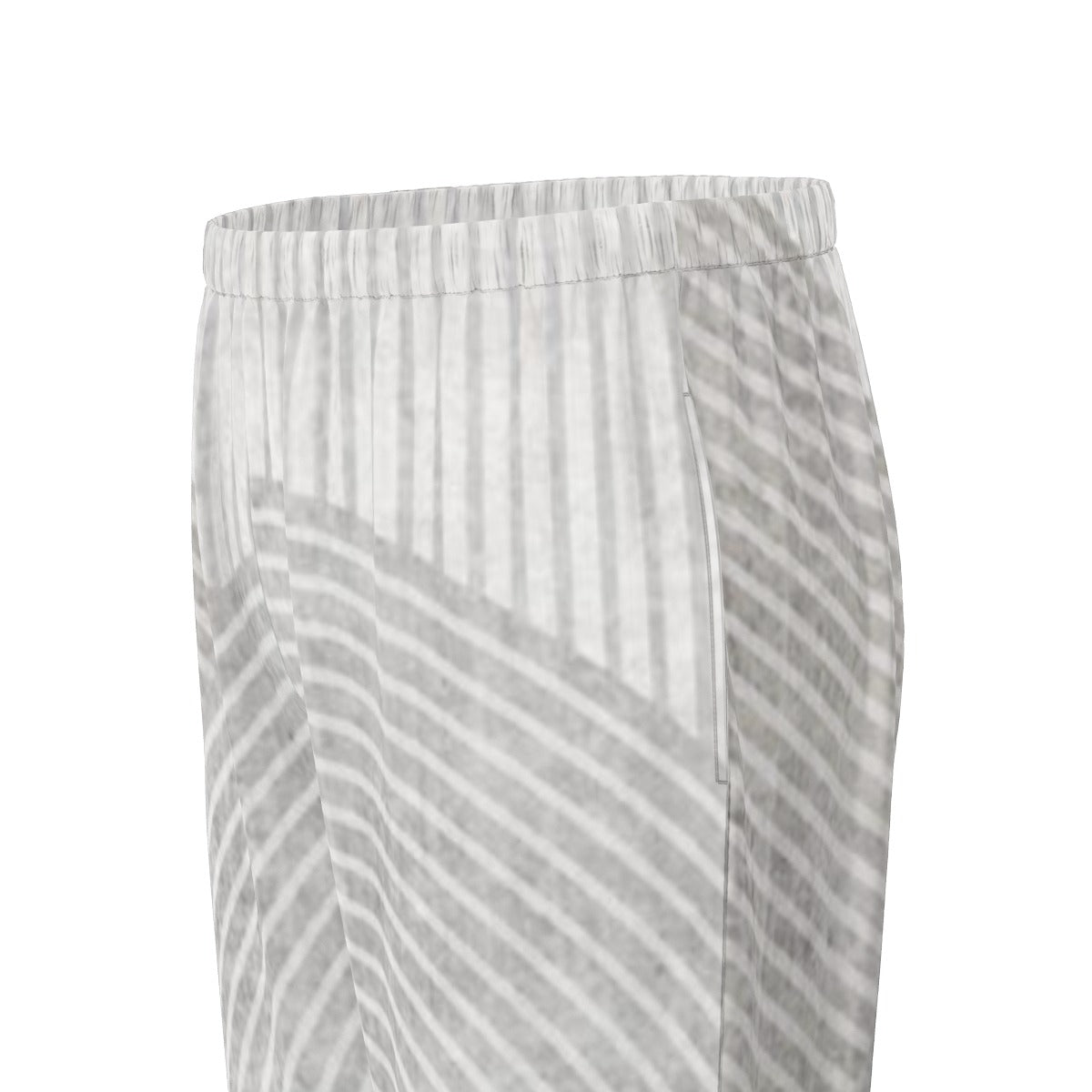 All-Over Print Women's Long Sleeve Pajama Set With Black Contrast Piping