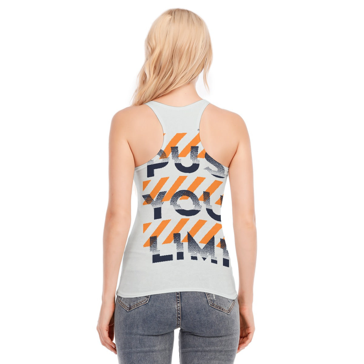 All-Over Print Women's Racer Vest | 190GSM Cotton