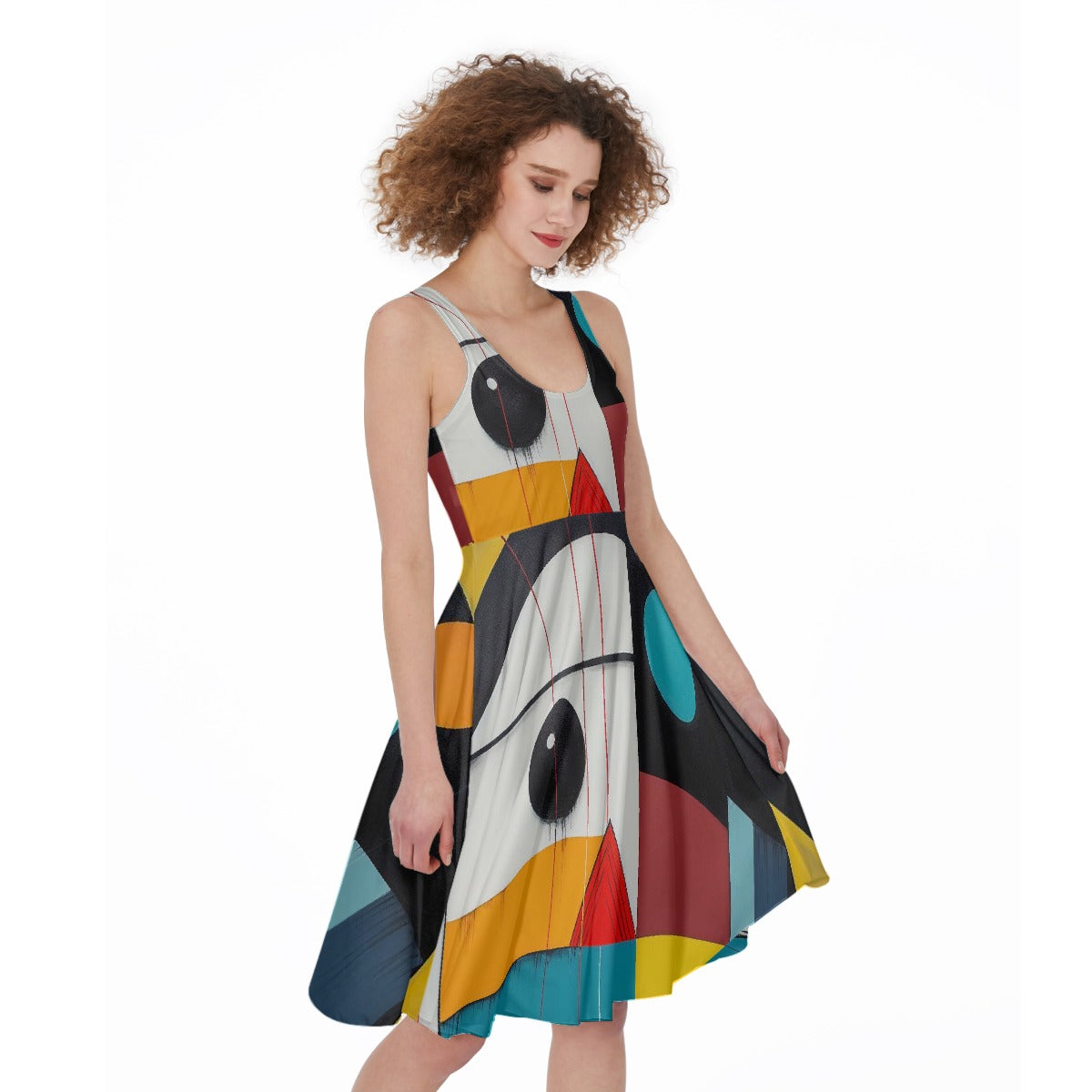 All-Over Print Women's Sleeveless Dress