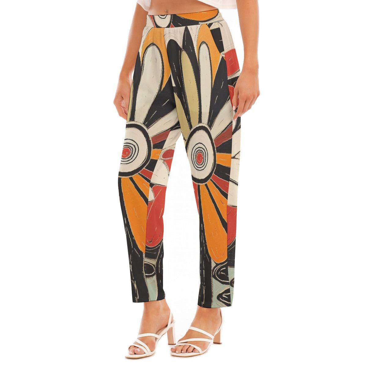All-Over Print Women's Loose Straight-leg Pants