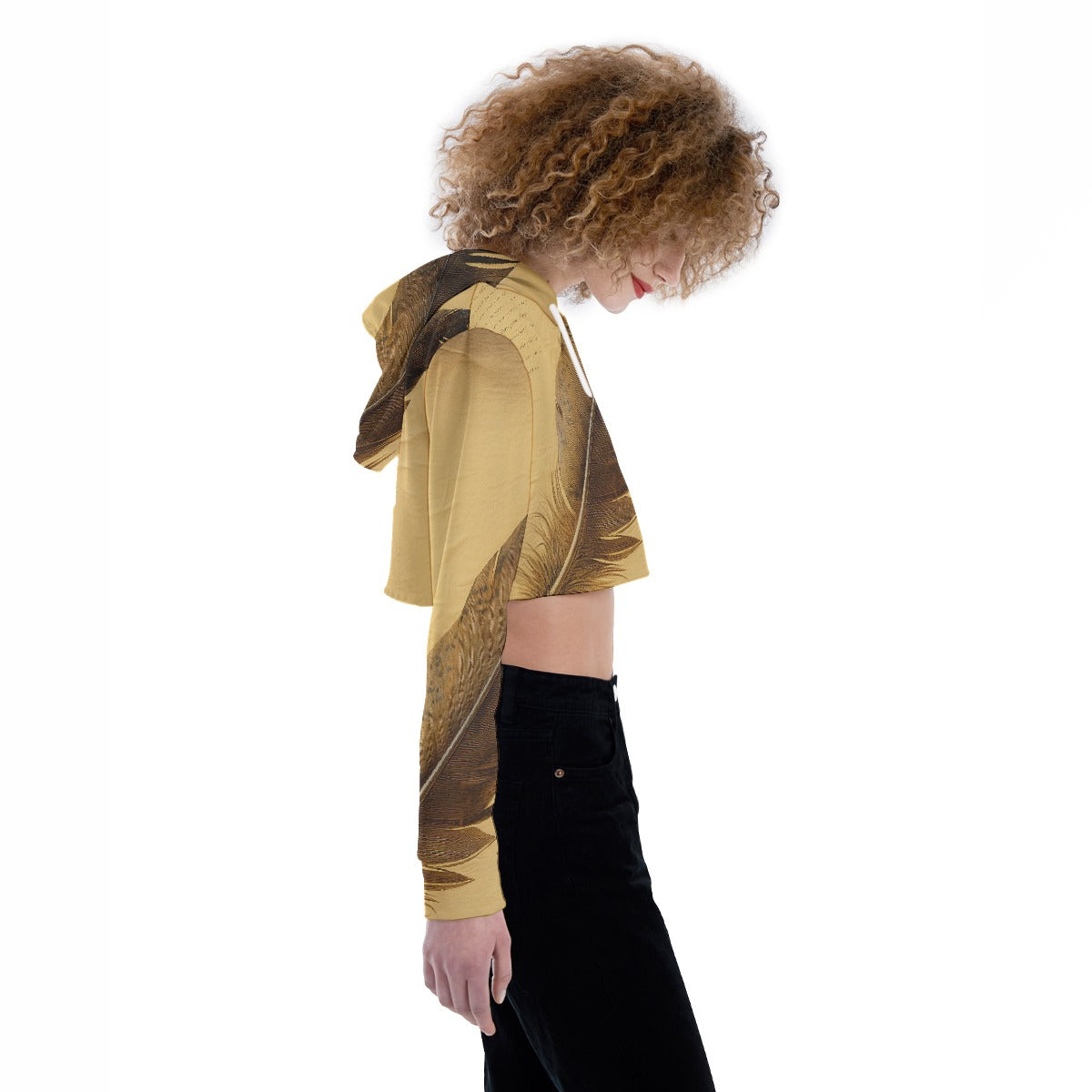All-Over Print Women's Crop Top Hoodie