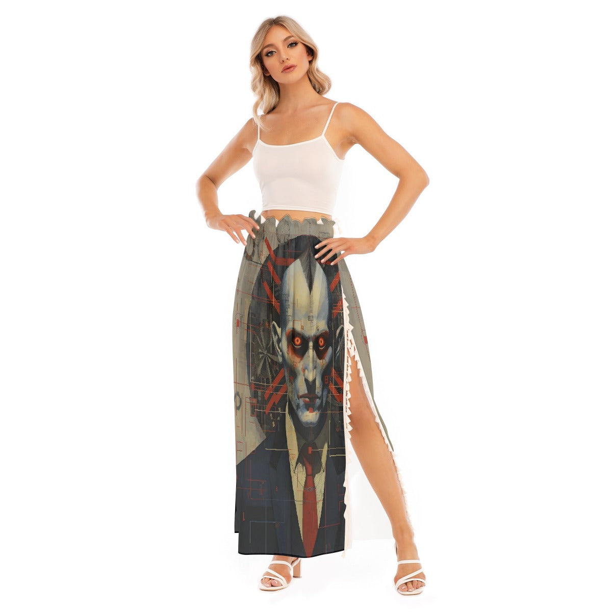 All-Over Print Women's Side Split Skirt