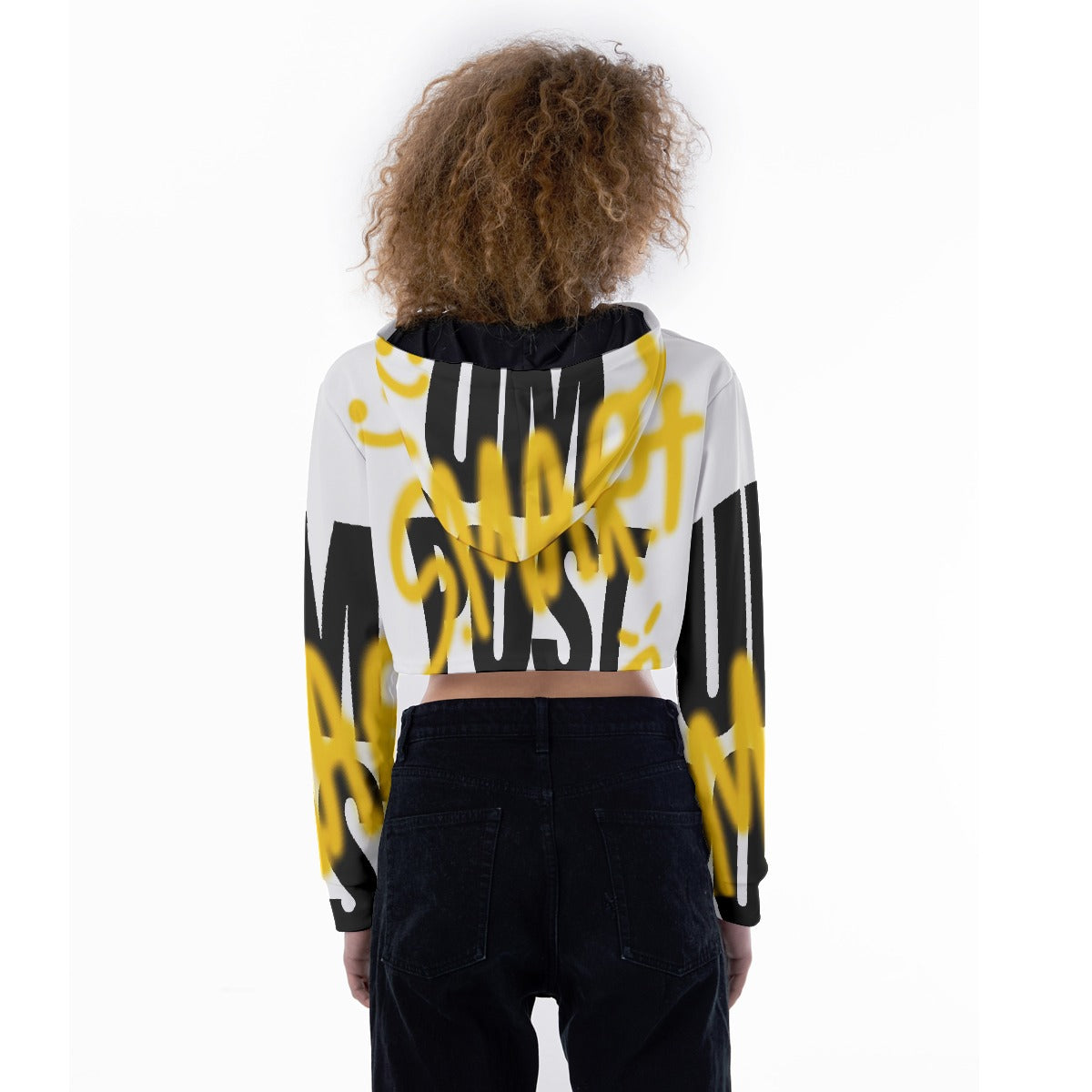 All-Over Print Women's Crop Top Hoodie