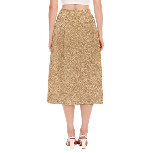 All-Over Print Women's Long Section Chiffon Skirt