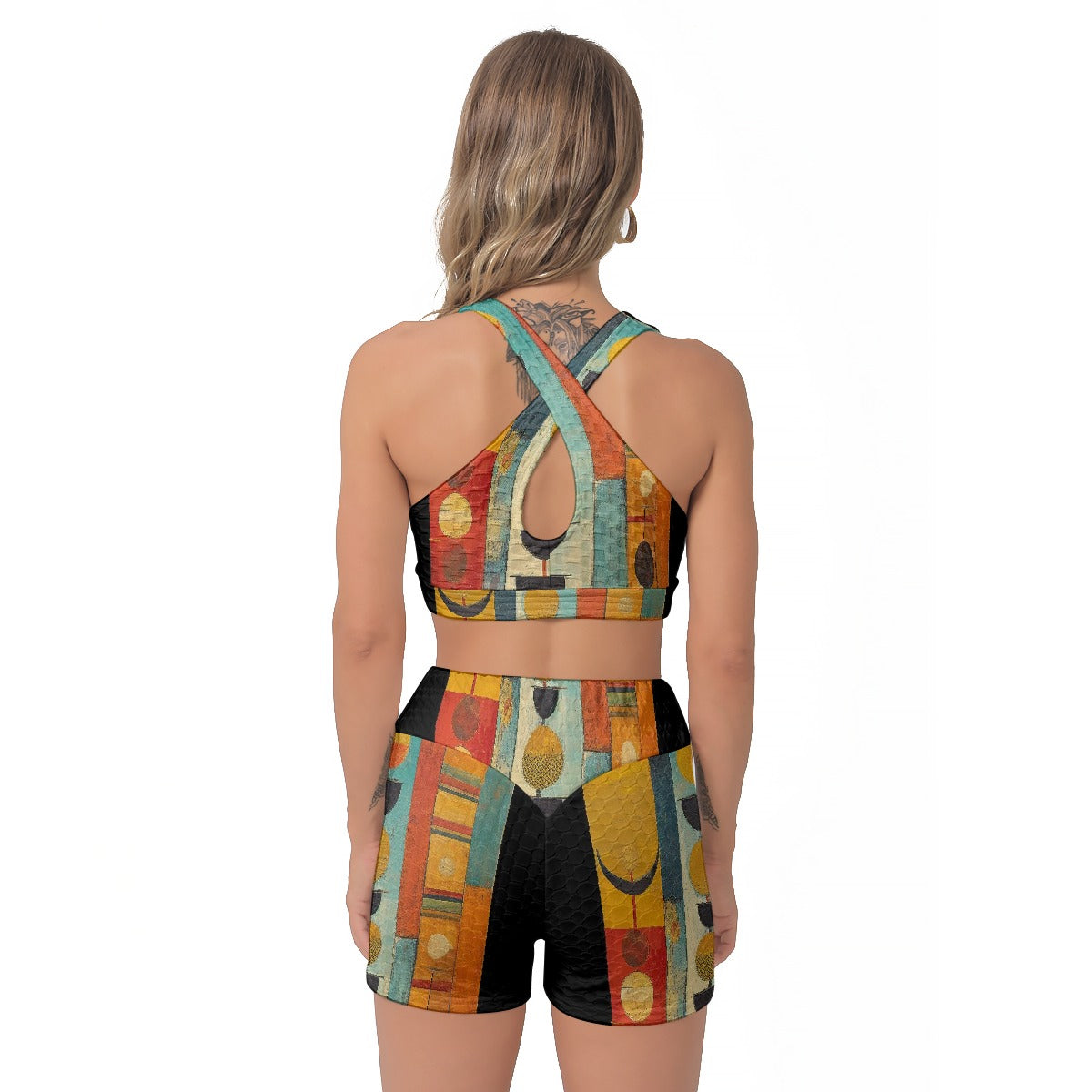 All-Over Print Women's Sports Bra Suit