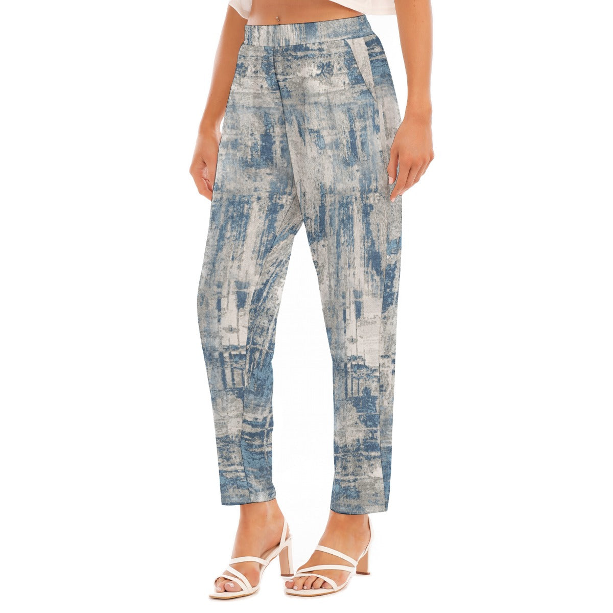 All-Over Print Women's Loose Straight-leg Pants