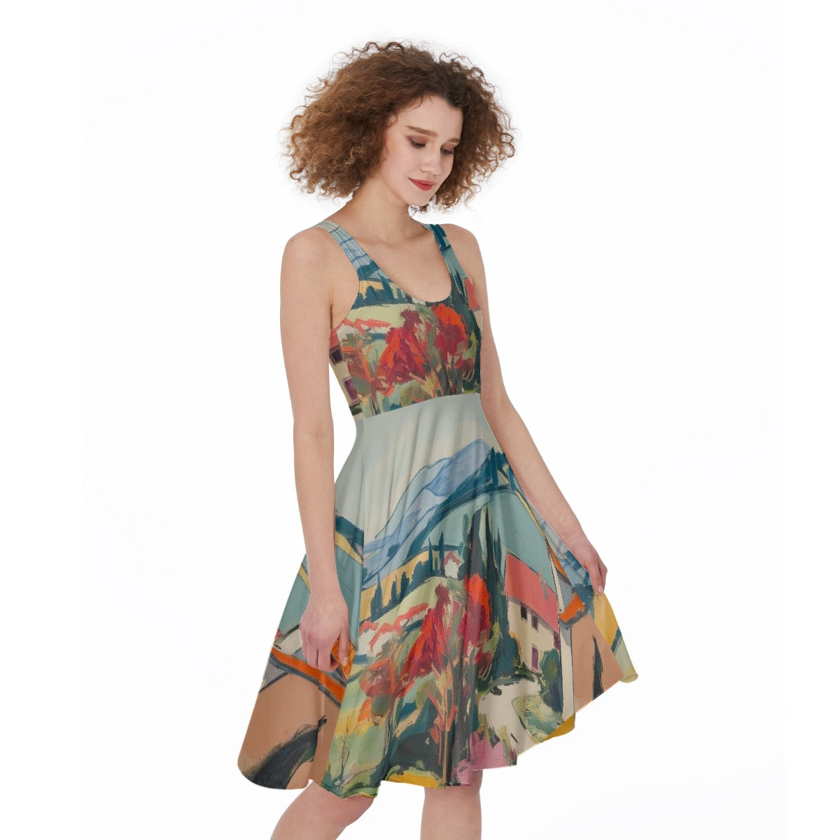 All-Over Print Women's Sleeveless Dress