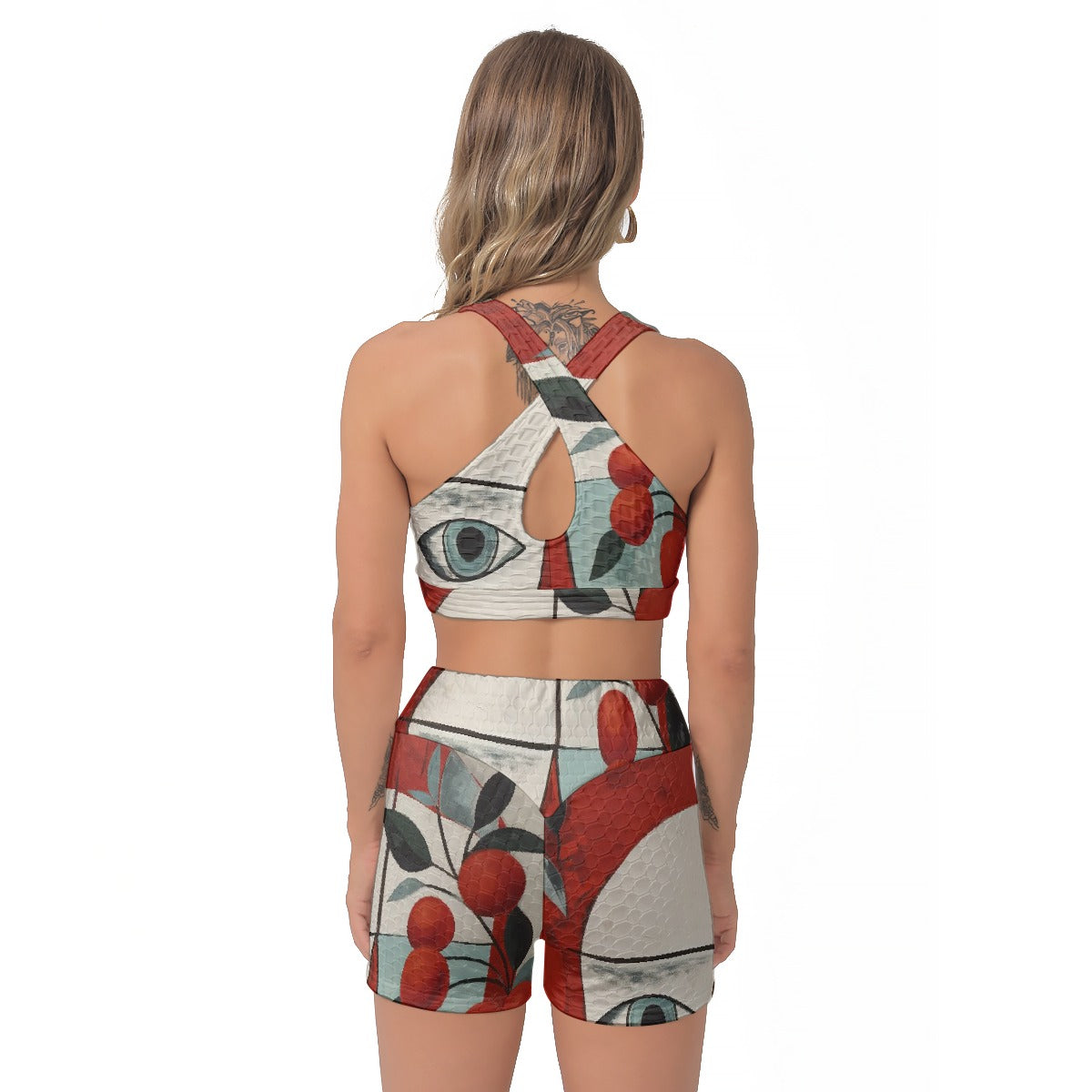 All-Over Print Women's Sports Bra Suit