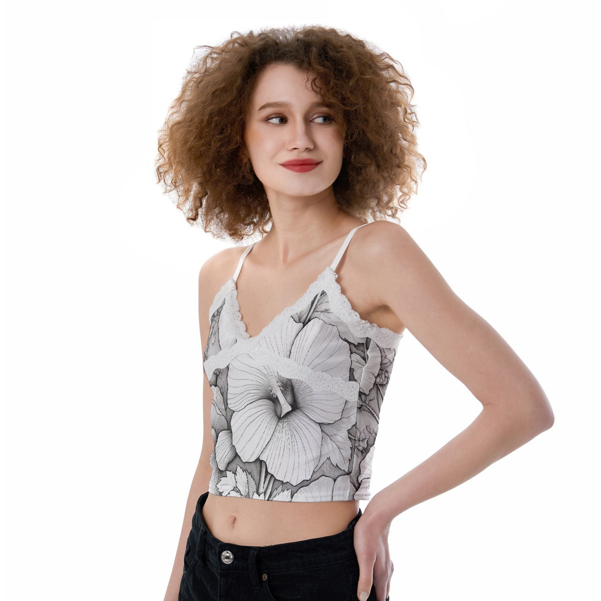 All-Over Print Women's Lace Camisole