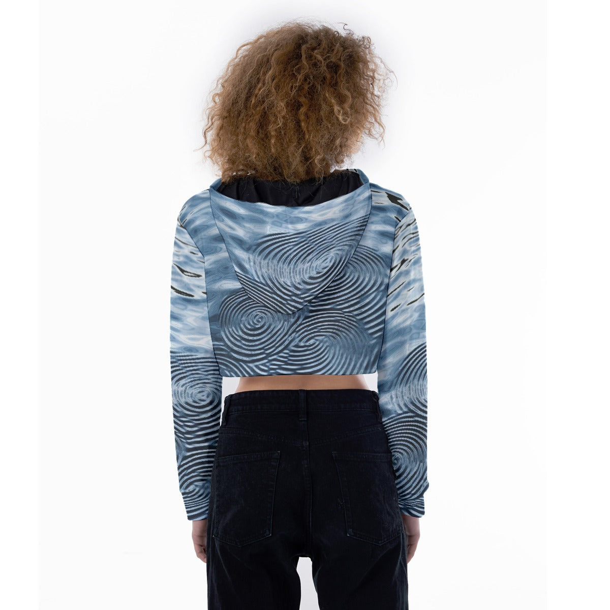 All-Over Print Women's Crop Top Hoodie