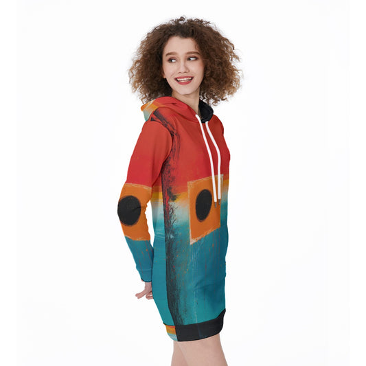 All-Over Print Women's Long Hoodie