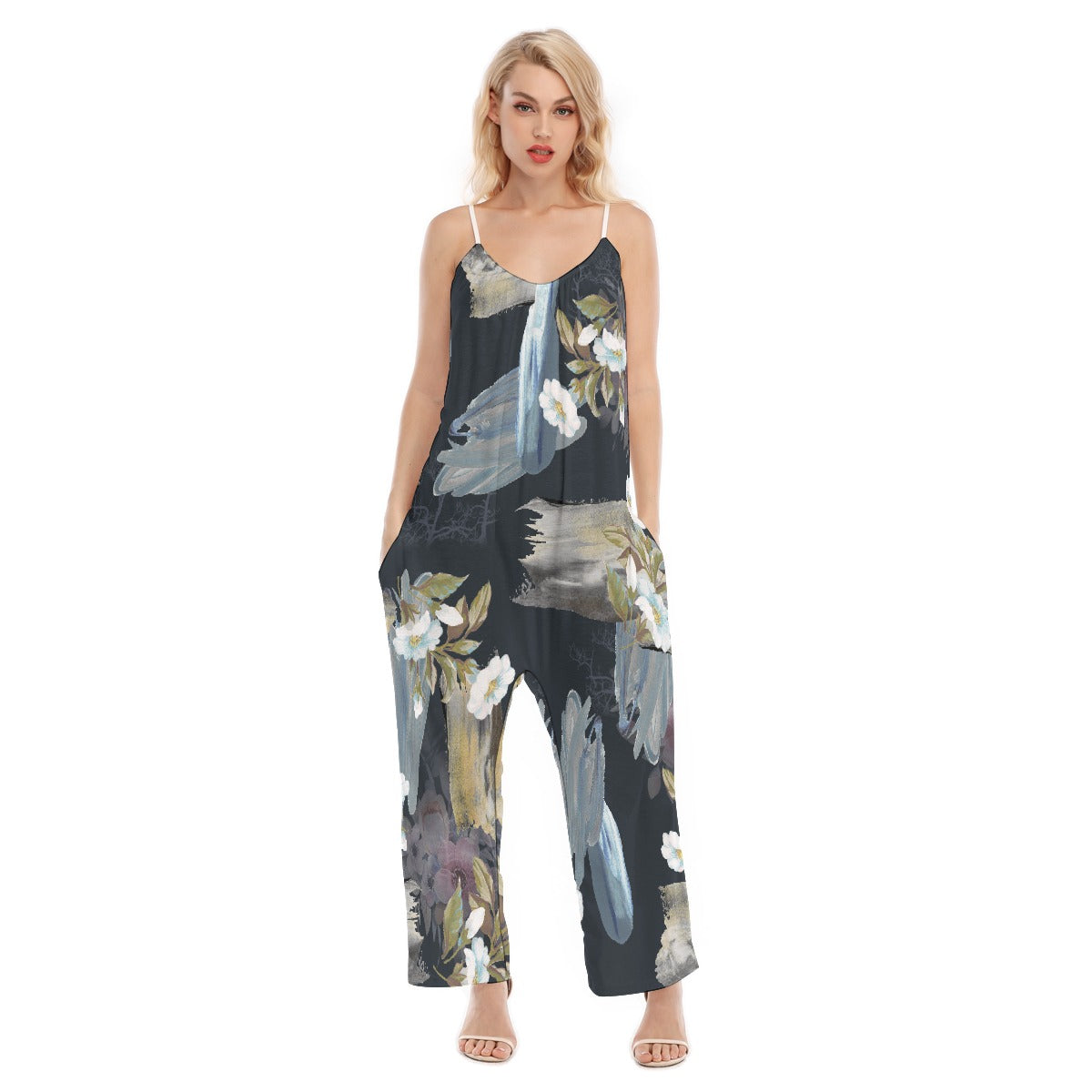 All-Over Print Women's Loose Cami Jumpsuit
