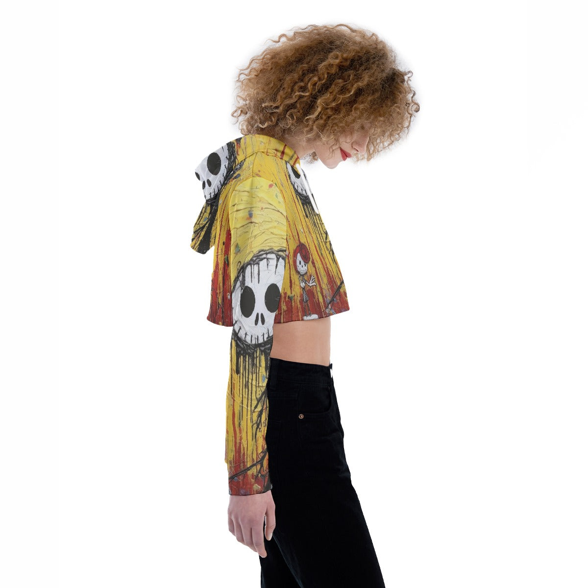 All-Over Print Women's Crop Top Hoodie