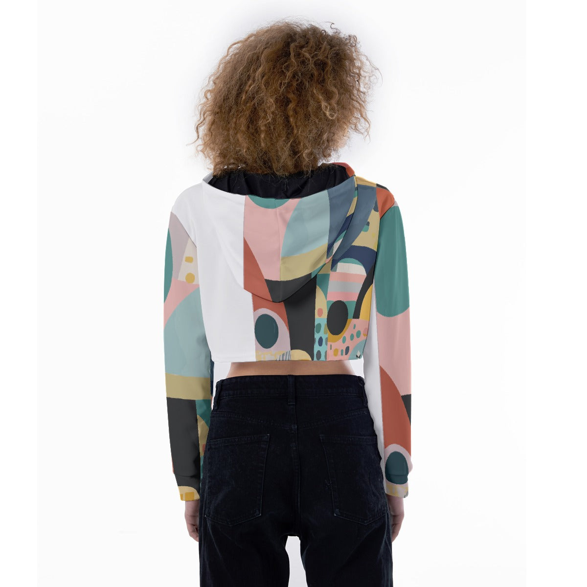 All-Over Print Women's Crop Top Hoodie