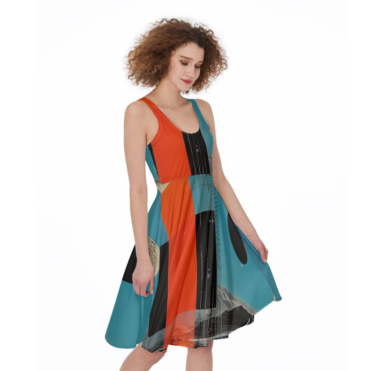 All-Over Print Women's Sleeveless Dress