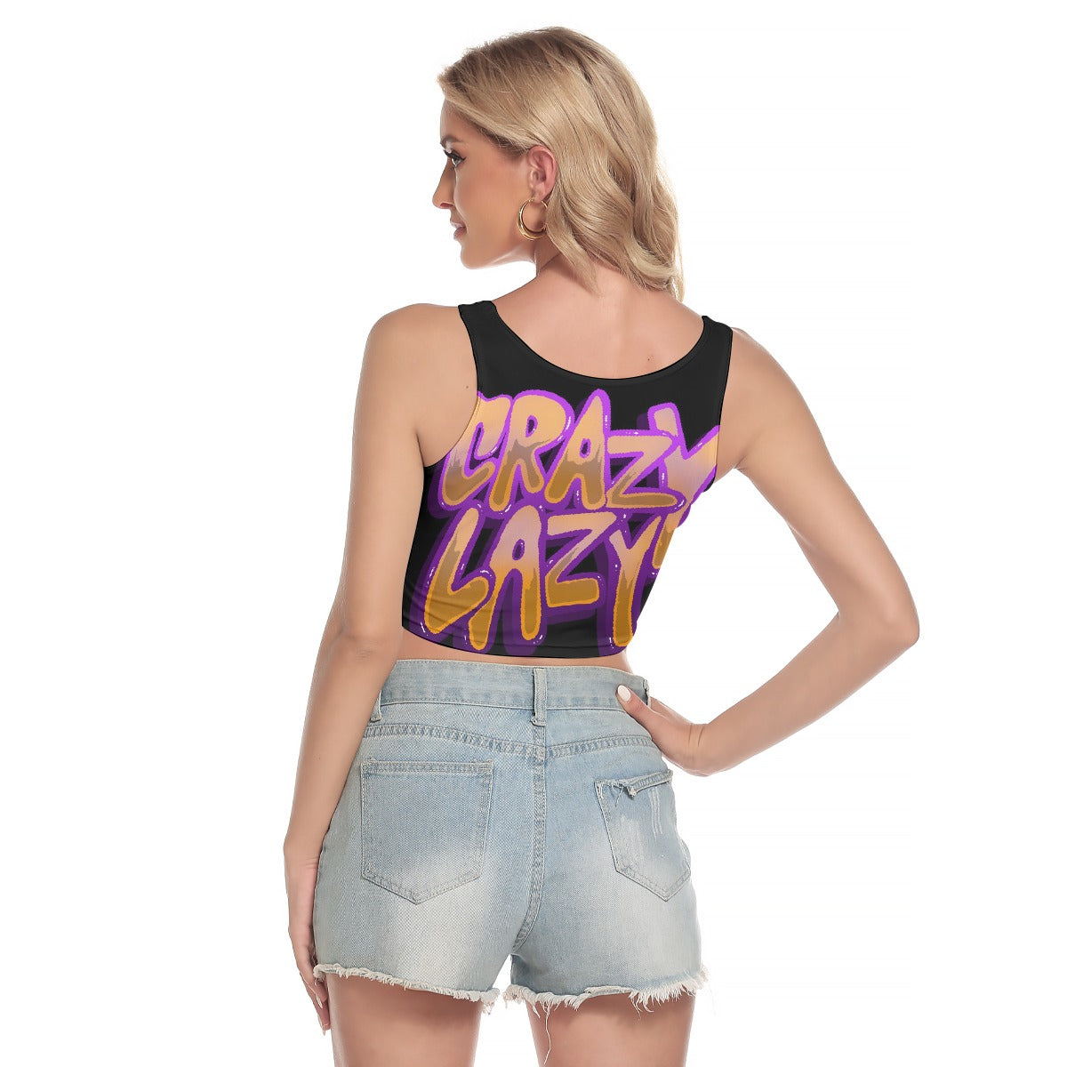 All-Over Print Women's Sport Crop Tank Top