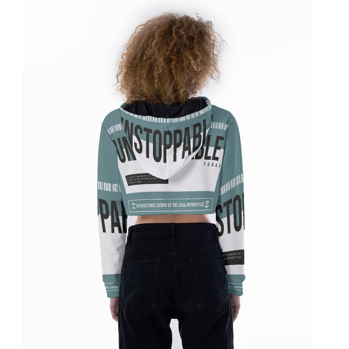 All-Over Print Women's Crop Top Hoodie