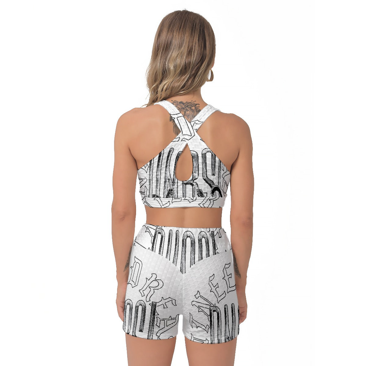 All-Over Print Women's Sports Bra Suit