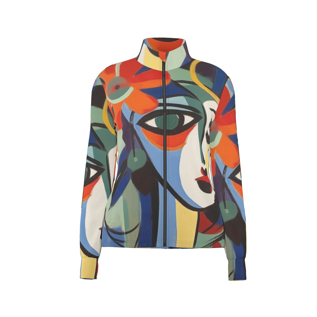 All-Over Print Women's Long Sleeve Thumbhole Jacket