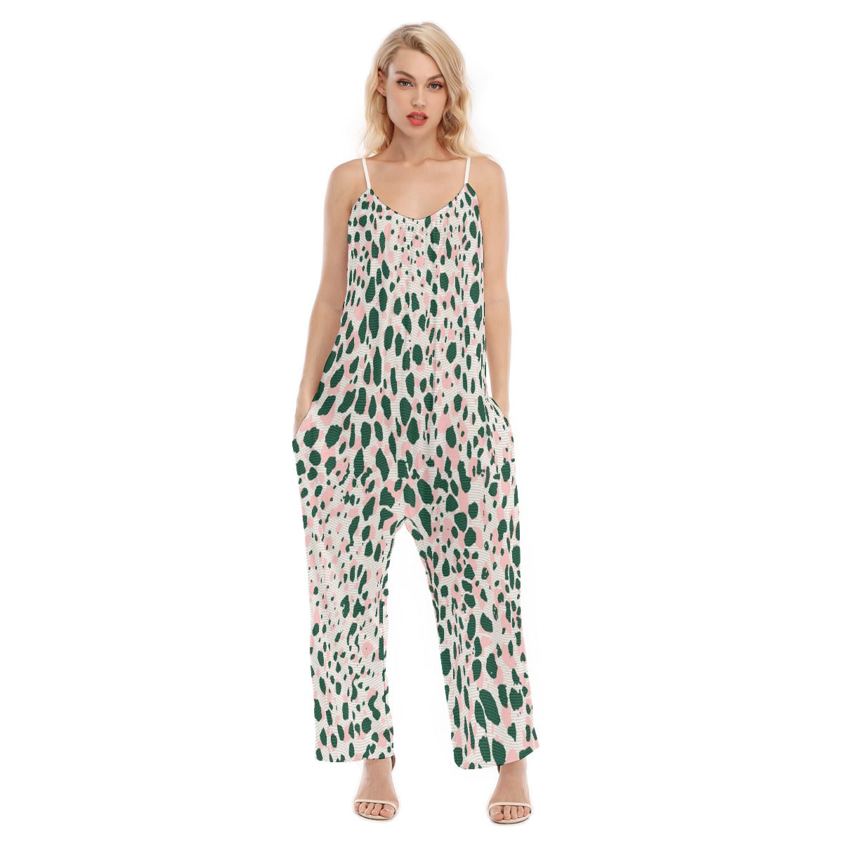 All-Over Print Women's Loose Cami Jumpsuit